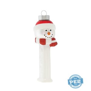 Kat + Annie Snowman PEZ Christmas Ornament