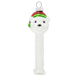 Kat + Annie PEZ Polar Bear Christmas Ornament