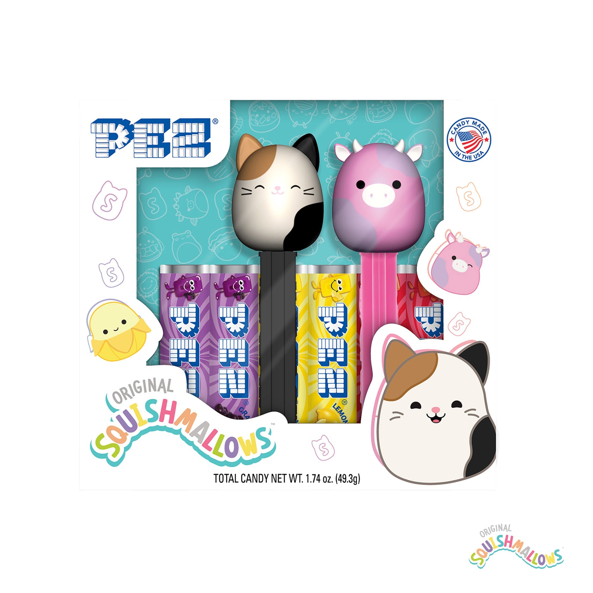 Squishmallows PEZ Gift Set (Cam & Patty)