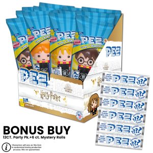 Harry Potter PEZ 12pk + Bonus 6pk Mystery Candy Refills