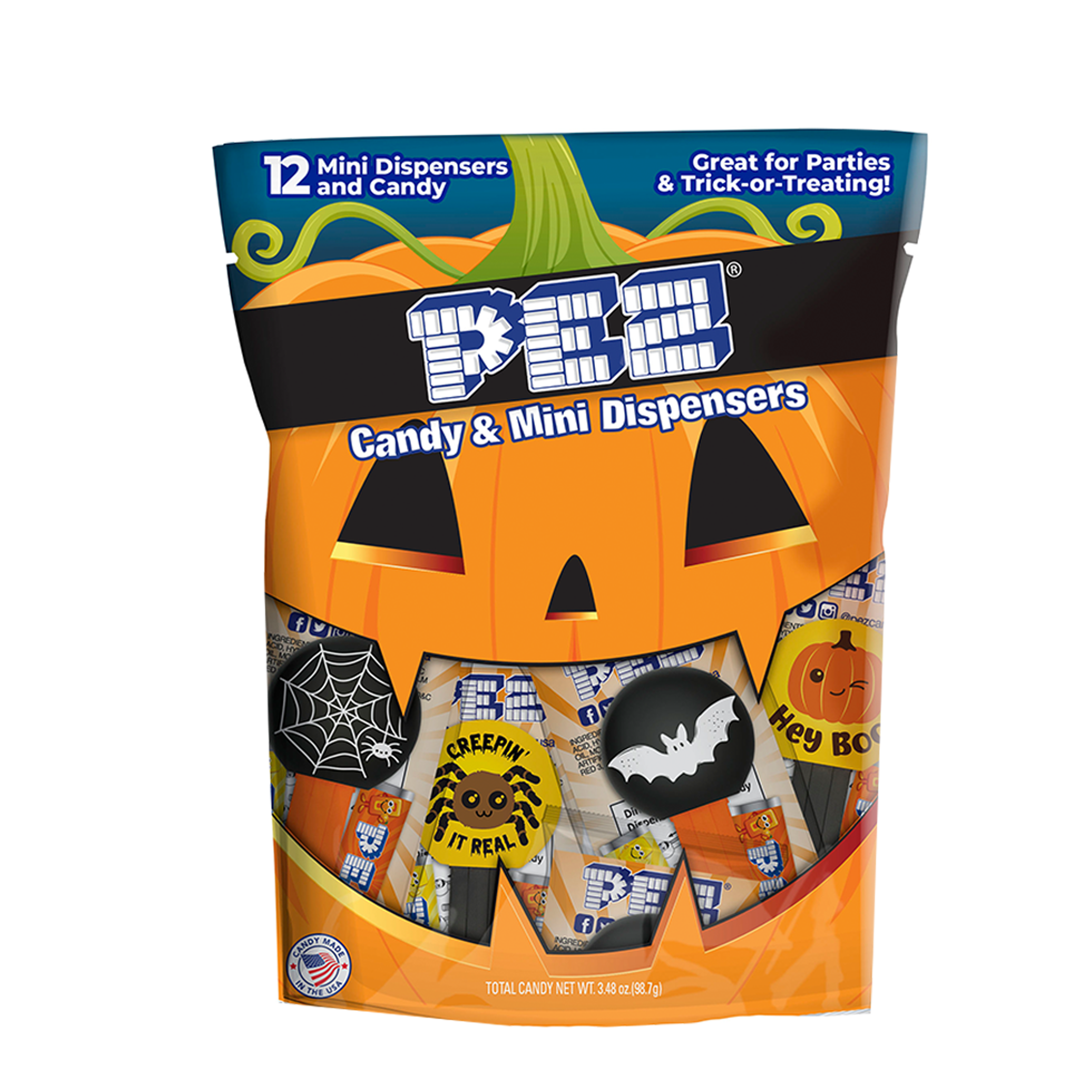 Halloween PEZ Party Bag (12 pack mini PEZ - each Individually wrapped)
